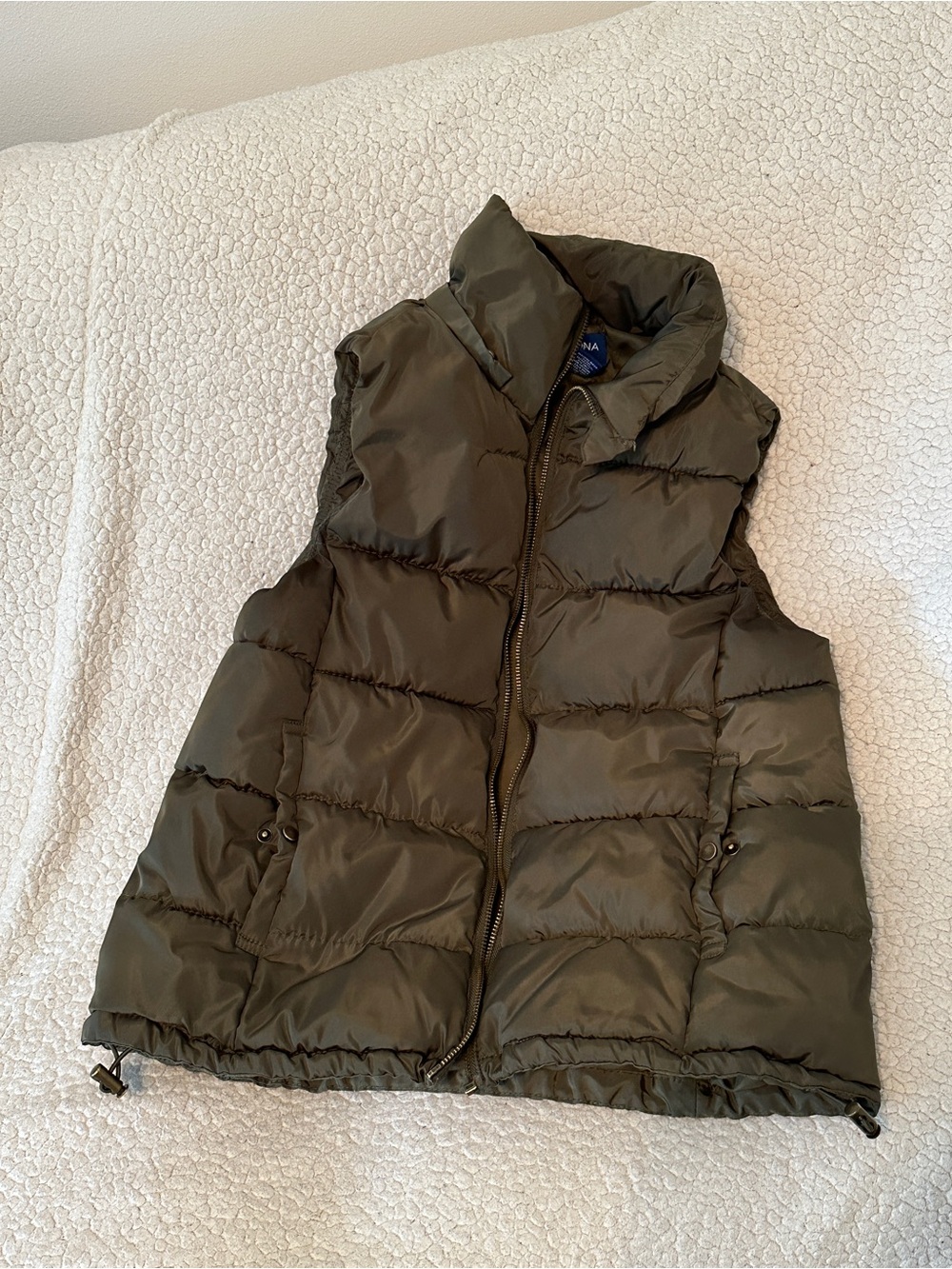 Arizona Jean Co Olive Green Puffer Vest - XS